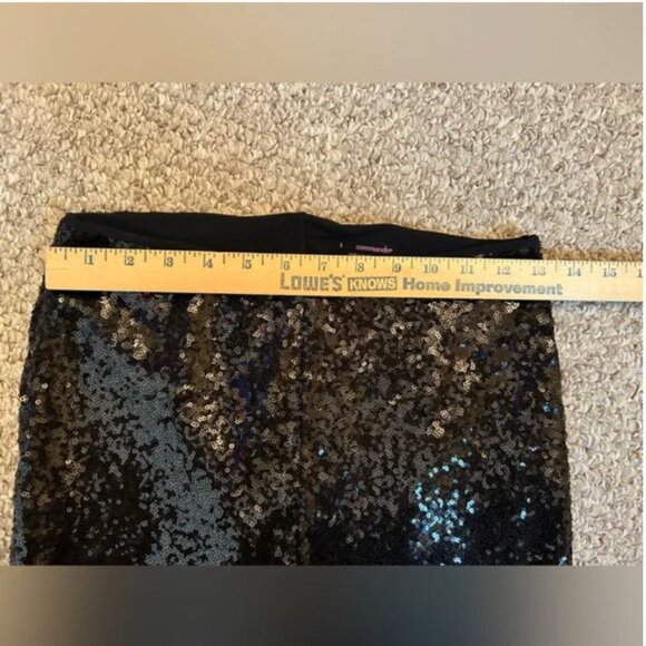Commando sequins black pants size L - Picture 6 of 9